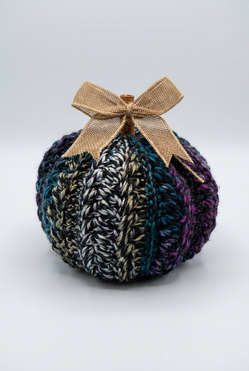 Large Crochet Pumpkin