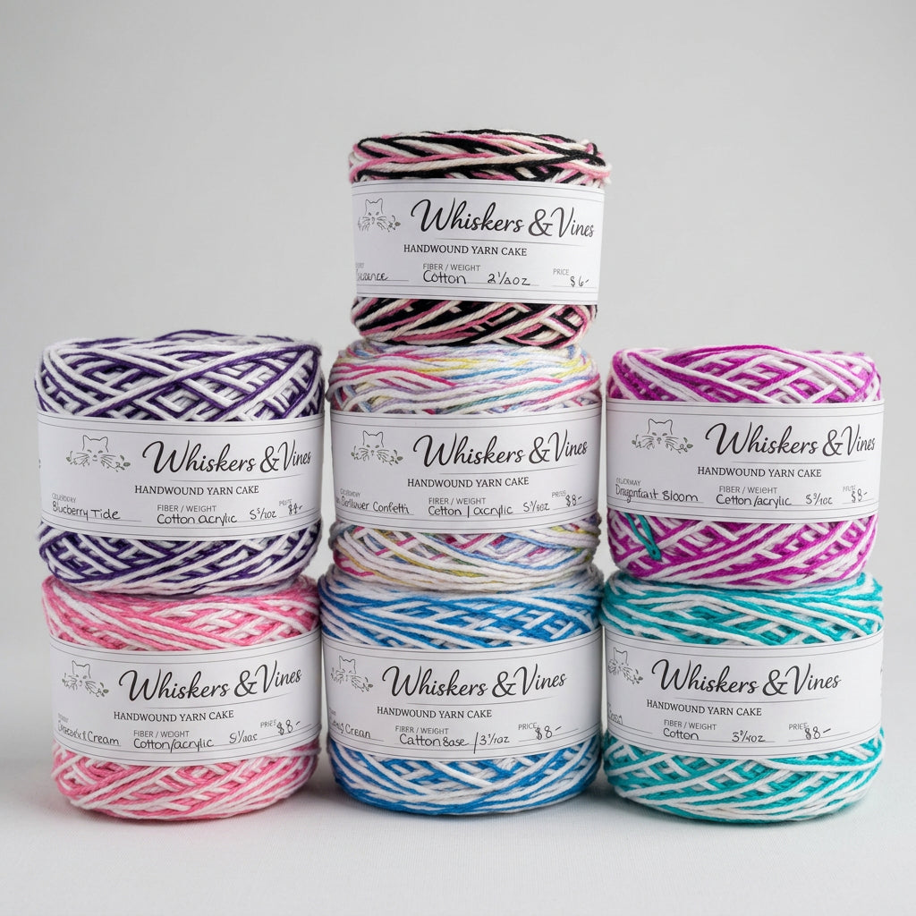 Respun Custom Curated Cotton Yarn Cakes