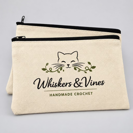 Whiskers & Vines Zipper Pouch